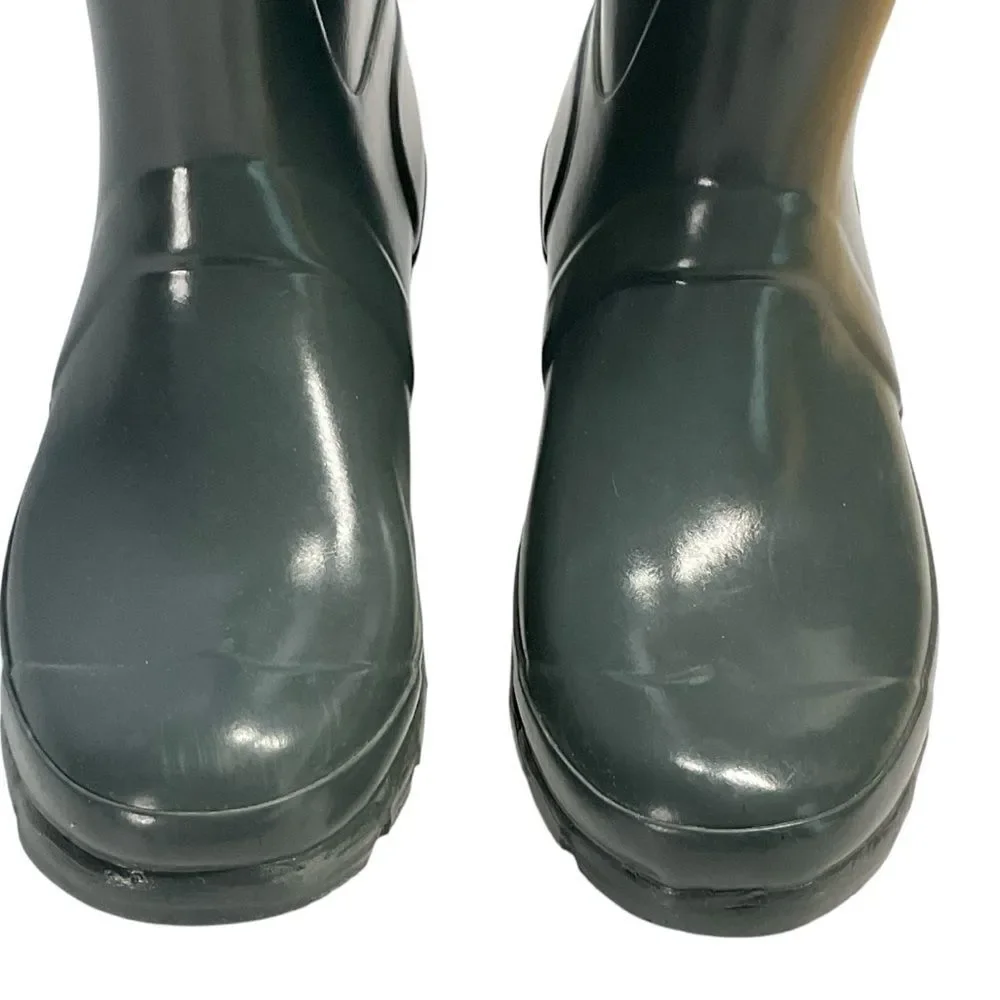 Hunter Women’s Original Tall Gloss Gray Rain Boots Size 6
